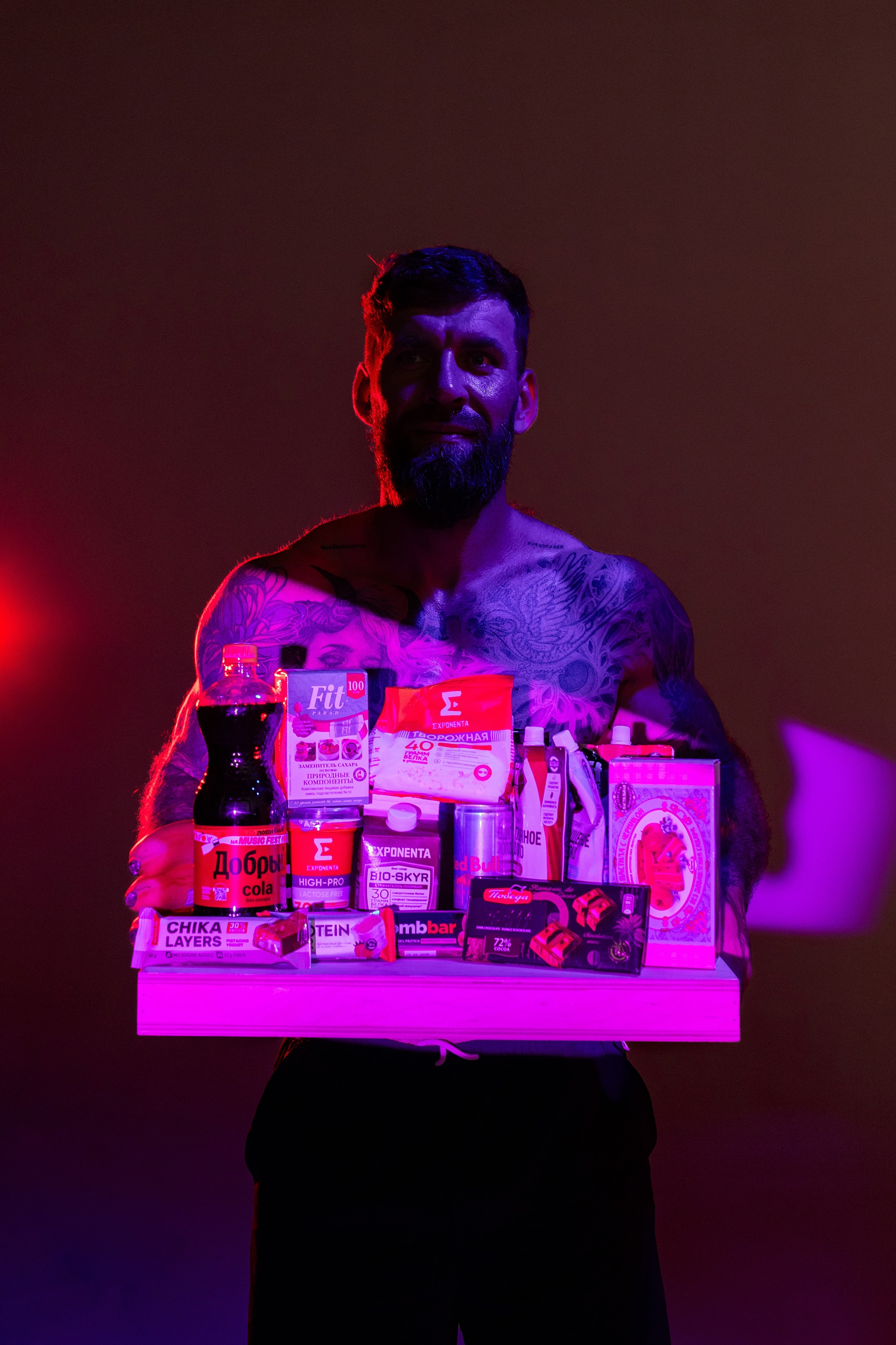 Шева с продуктами спортивного питания