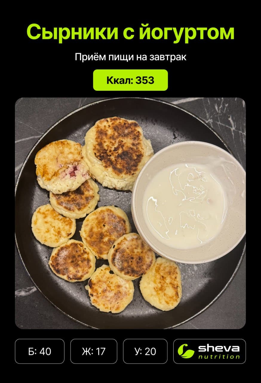Сырники - 353 ккал